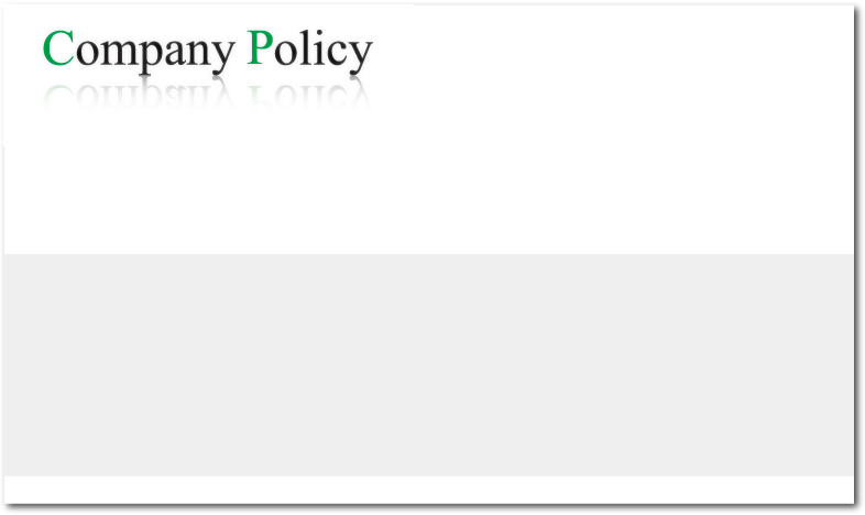 CompanyPolicy